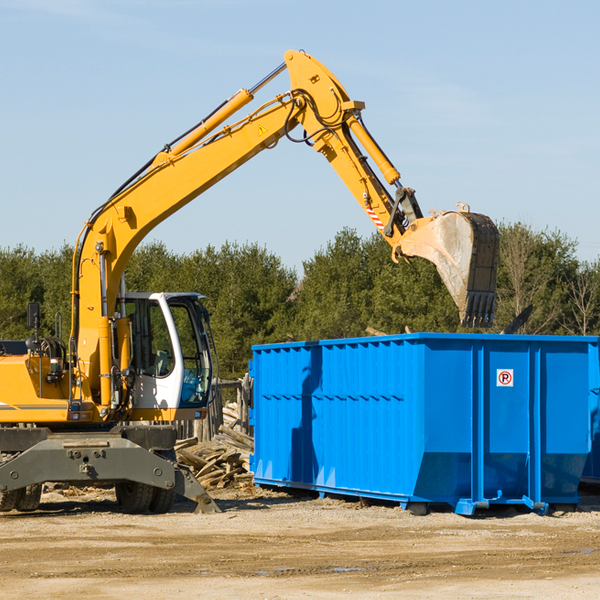 can i choose the location where the residential dumpster will be placed in Seward KS